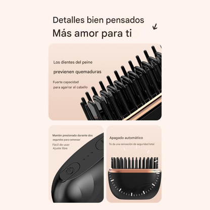 Mini Alisador de Pelo Inalámbrico