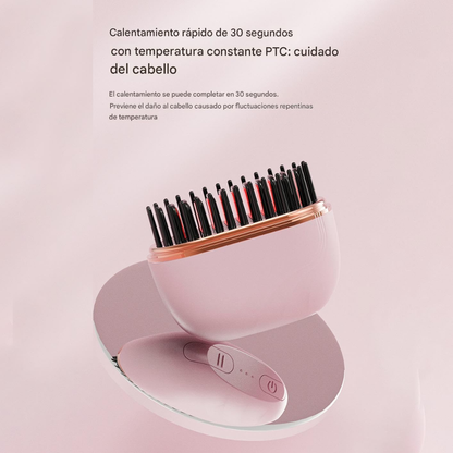 Mini Alisador de Pelo Inalámbrico
